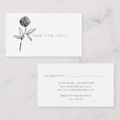 Carte De Rendez-vous Simple Encre Moderne Entreprise Artisanale Autocht (Devant / Derrière)