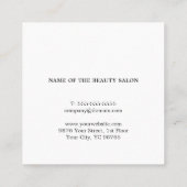 Carte de rendez-vous simple et élégante Bleu Bleu  (Dos)