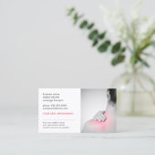 Carte de rendez-vous simple et élégante pour femme (Debout devant)