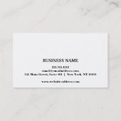 Carte de rendez-vous simple et élégante White Pink (Dos)