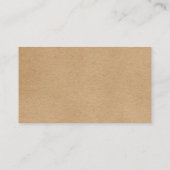 Carte de rendez-vous simple et moderne Rustic Kraf (Dos)