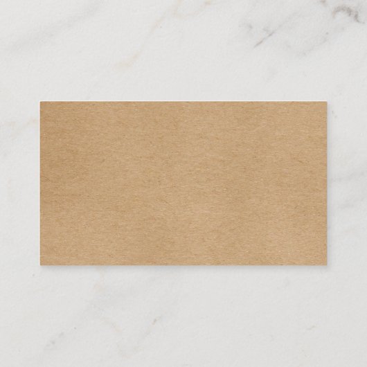 Carte de rendez-vous simple et moderne Rustic Kraf (Dos)