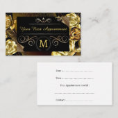 Carte de rendez-vous simple et personnalisable (Devant / Derrière)