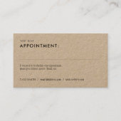 Carte de rendez-vous simple et rustique (Devant)