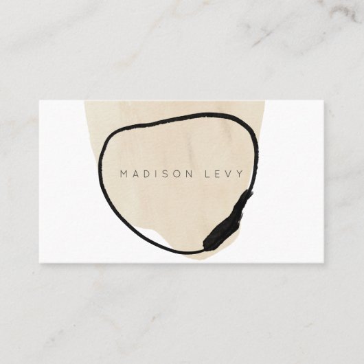 Carte De Rendez-vous Simple Moderne Abstrait Artisan Business (Devant)