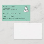 Carte De Rendez-vous Simple Nurse Practitioner Appointment Cards (Devant / Derrière)