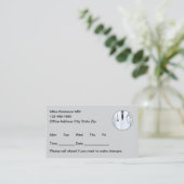 Carte De Rendez-vous Simple Nurse Practitioner Appointment Cards (Debout devant)