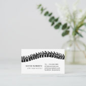 Carte de rendez-vous simple pour chiropracteur (Debout devant)