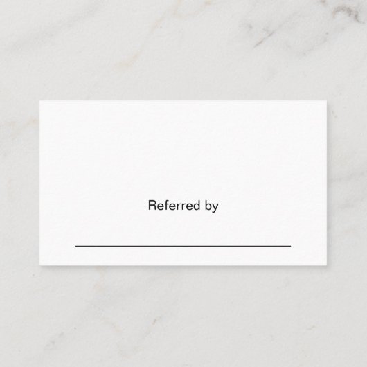 Carte de rendez-vous simple pour médecin (Dos)