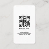 Carte de rendez-vous simple pour un médecin noir e (Dos)