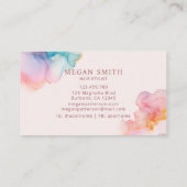 Carte De Rendez-vous Soft Blush Ink Modern Appointment Card (Dos)