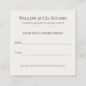 Carte De Rendez-vous Soft Neutral Small Business (Devant)