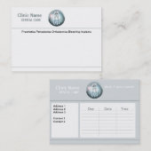 Carte De Rendez-vous Soins dentaires (Devant / Derrière)