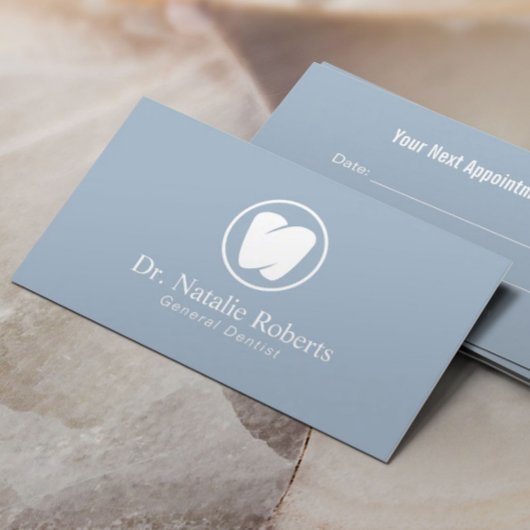 Carte De Rendez-vous Soins dentaires Logo dentaire Professionnel Blue D
