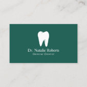 Carte De Rendez-vous Soins dentaires Logo dentaire Turquoise vert Denti (Devant)