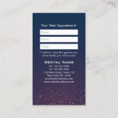 Carte De Rendez-vous Soins dentaires professionnels Dentiste Nomination (Dos)