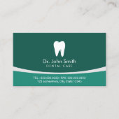 Carte De Rendez-vous Soins dentaires professionnels Turquoises (Devant)