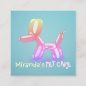 Carte De Rendez-vous Soins pour animaux de compagnie Gros assis Baignad (Devant)