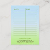 Carte de rendez-vous SPA & Beauté Resort (Dos)