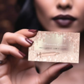 Carte De Rendez-vous SPA Botox des Parties scintillant de rose