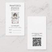 Carte De Rendez-vous Spa de chien de poche choyé Grosse (Devant / Derrière)