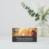 Carte De Rendez-vous Spa de la Journée des bougies et des fleurs | Arri (Debout devant)