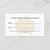 Carte De Rendez-vous Spa de massage Lotus jaune (Devant)