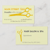 Carte De Rendez-vous Spa de salon de beauté (Devant / Derrière)