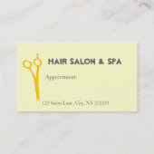 Carte De Rendez-vous Spa de salon de beauté (Dos)