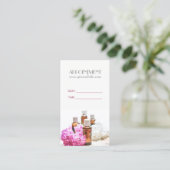 Carte De Rendez-vous SPA Essential Huile Massage Aromathérapie Rendez-v (Debout devant)