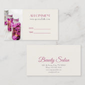 Carte De Rendez-vous SPA Essential Huile Massage Aromathérapie Rendez-v (Devant / Derrière)