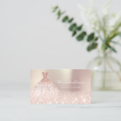 Carte De Rendez-vous Spark Parties scintillant habillage Rose Gold Maqu (Debout devant)