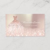 Carte De Rendez-vous Spark Parties scintillant habillage Rose Gold Maqu (Devant)