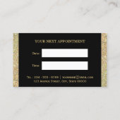 Carte de rendez-vous Sparkling Gold Parties scinti (Dos)