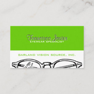 Carte De Rendez-vous Spectacles Vêtements d'oeil Vision optique avec ra