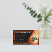 Carte De Rendez-vous Studio de tatouage (Debout devant)