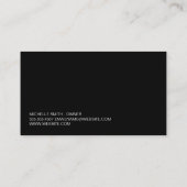 Carte De Rendez-vous Studio Zen | Méditation | Logo du Yoga Poses (Dos)