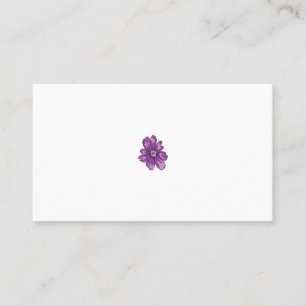 Carte De Rendez-vous Style Fille, Aubergine Légère, Cèdre Blanchi