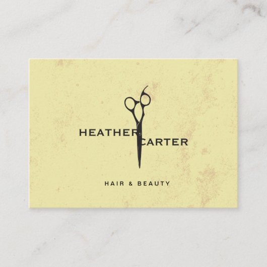 Carte De Rendez-vous Styliste Chic Salon (Devant)