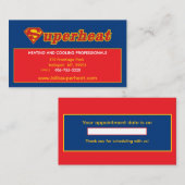 Carte de rendez-vous Superheat (Devant / Derrière)