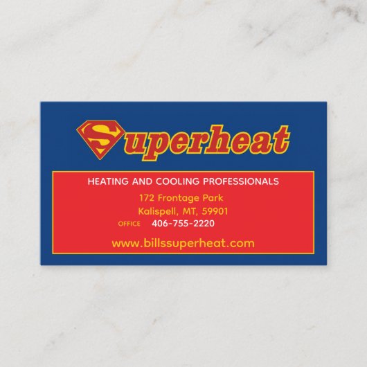 Carte de rendez-vous Superheat (Devant)
