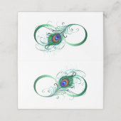 Carte De Rendez-vous Symbole de l'Infinity (Extérieur déplié)