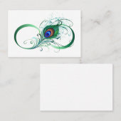 Carte De Rendez-vous Symbole de l'Infinity (Devant / Derrière)