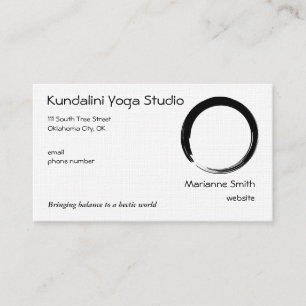 Carte De Rendez-vous Symbole d'Enso avec le symbole v2 de zen