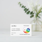 Carte De Rendez-vous Symbole Yinyang multicolore (Debout devant)