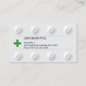 Carte De Rendez-vous Tablette Box Pills Professional Médicale Cross Gre (Devant)