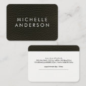 Carte De Rendez-vous Texture élégante (carte de rendez-vous) (Devant / Derrière)