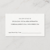 Carte De Rendez-vous Texture élégante (carte de rendez-vous) (Dos)