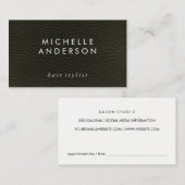 Carte De Rendez-vous Texture élégante (carte de rendez-vous) (Devant / Derrière)