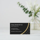 Carte De Rendez-vous Thème de dentiste chic (Debout devant)